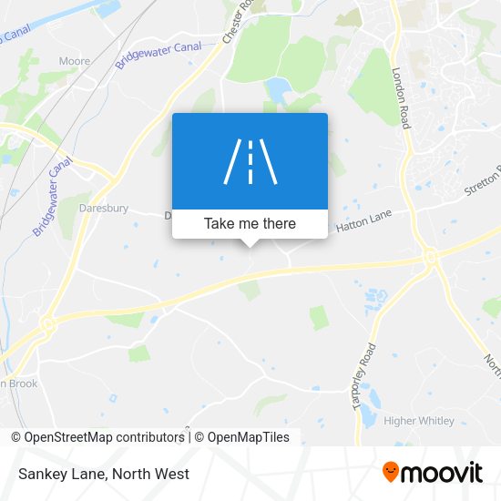Sankey Lane map