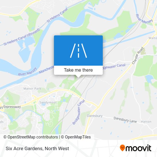 Six Acre Gardens map