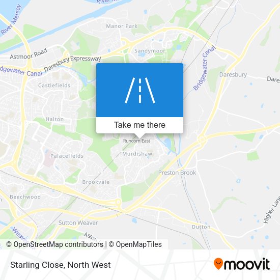 Starling Close map