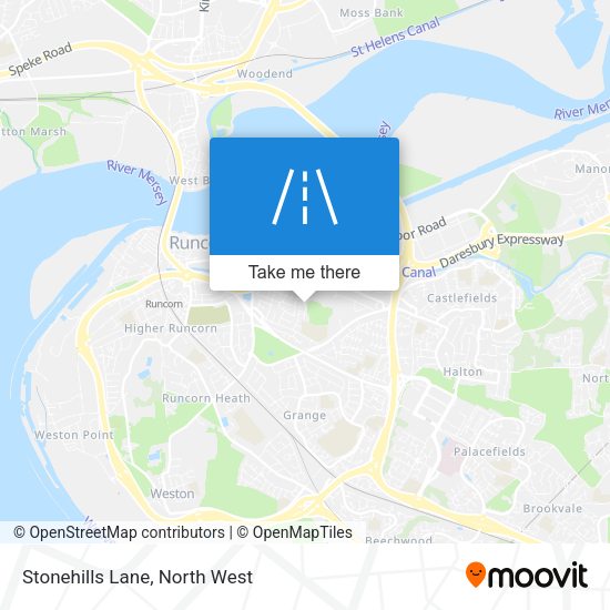 Stonehills Lane map