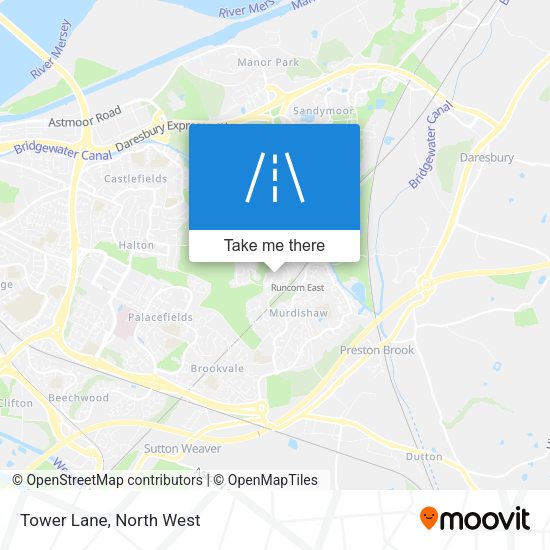 Tower Lane map