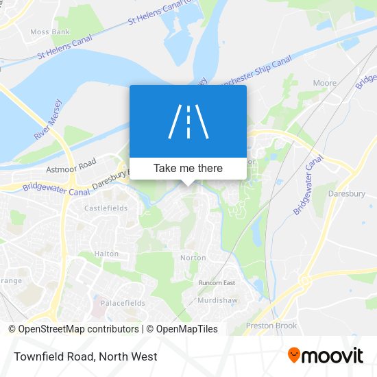 Townfield Road map