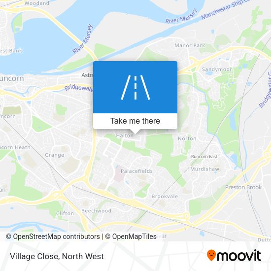 Village Close map