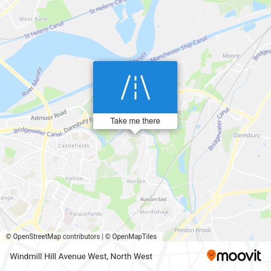 Windmill Hill Avenue West map
