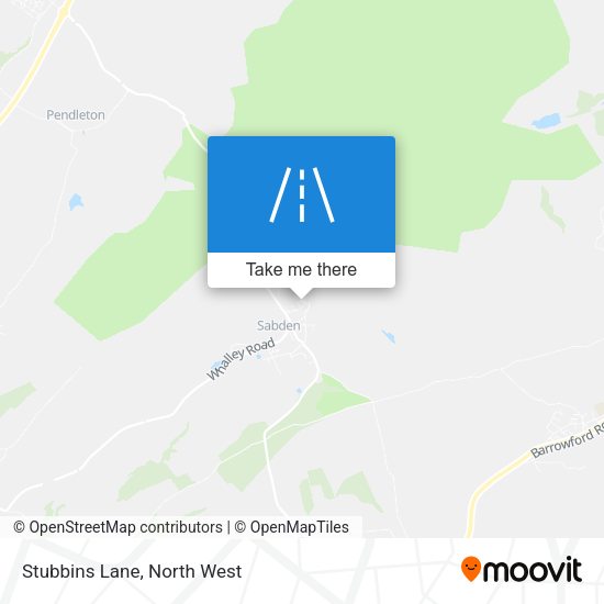 Stubbins Lane map