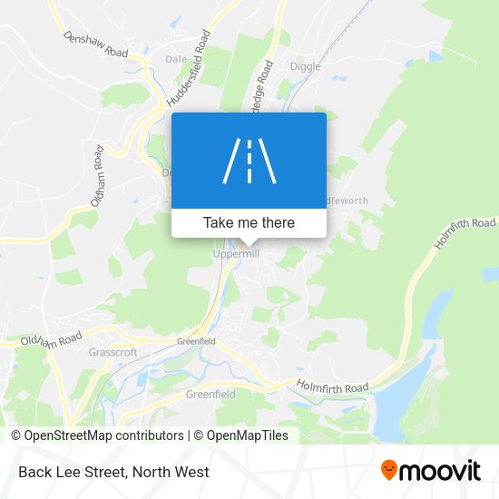 Back Lee Street map