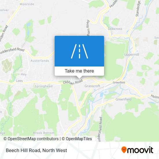 Beech Hill Road map