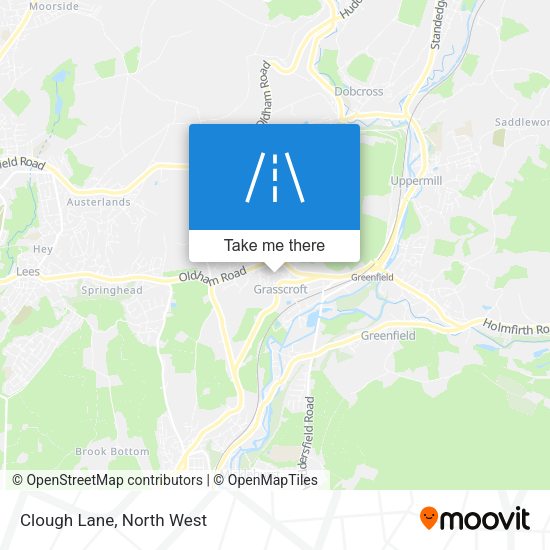 Clough Lane map