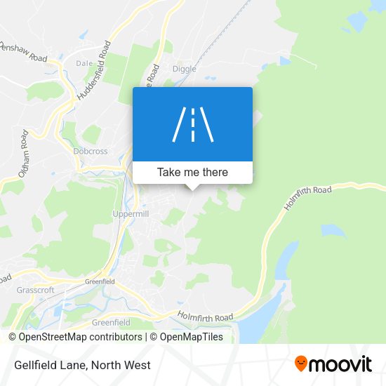 Gellfield Lane map