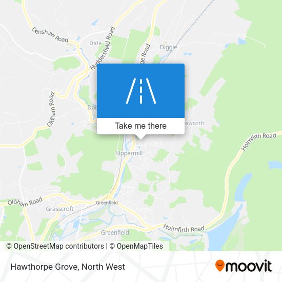 Hawthorpe Grove map
