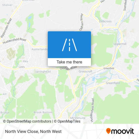 North View Close map