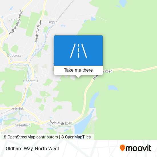 Oldham Way map