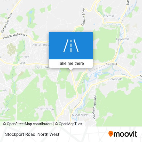 Stockport Road map