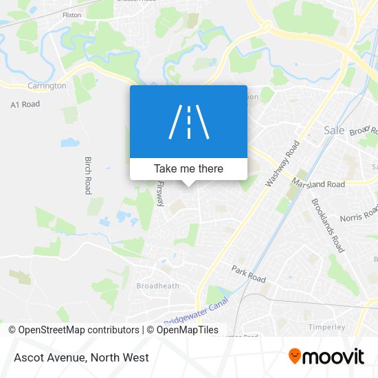 Ascot Avenue map