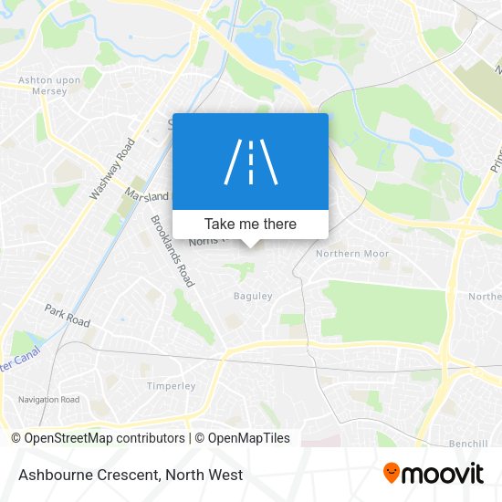 Ashbourne Crescent map
