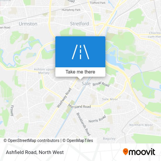 Ashfield Road map