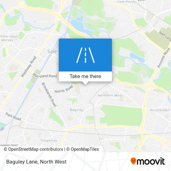 Baguley Lane map