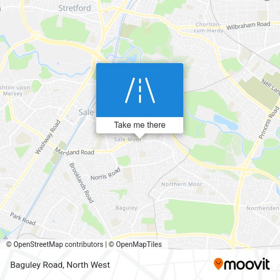 Baguley Road map