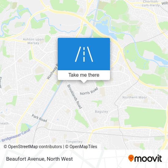 Beaufort Avenue map