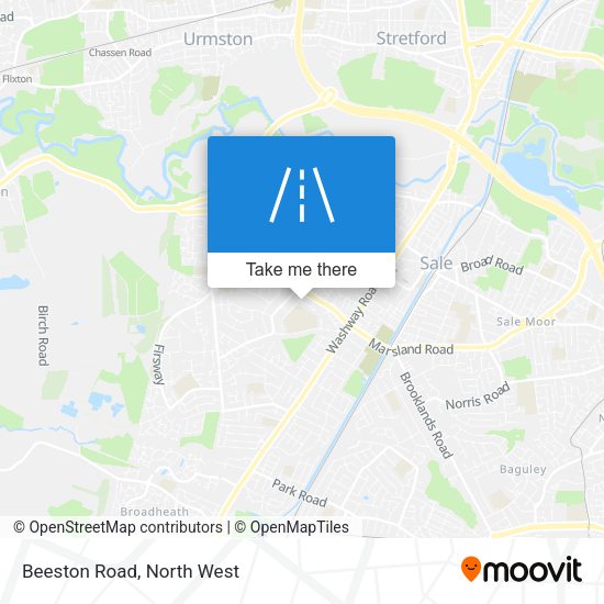 Beeston Road map