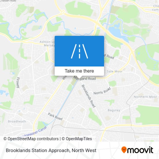 Brooklands Station Approach map