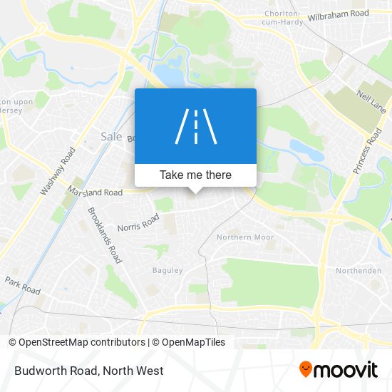 Budworth Road map