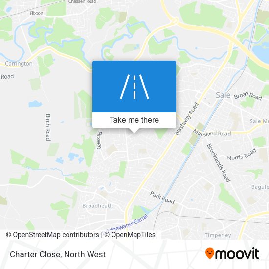 Charter Close map