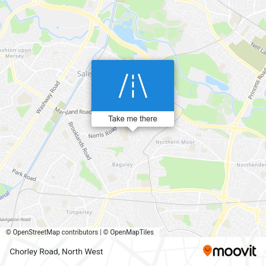 Chorley Road map