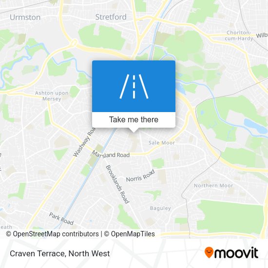 Craven Terrace map