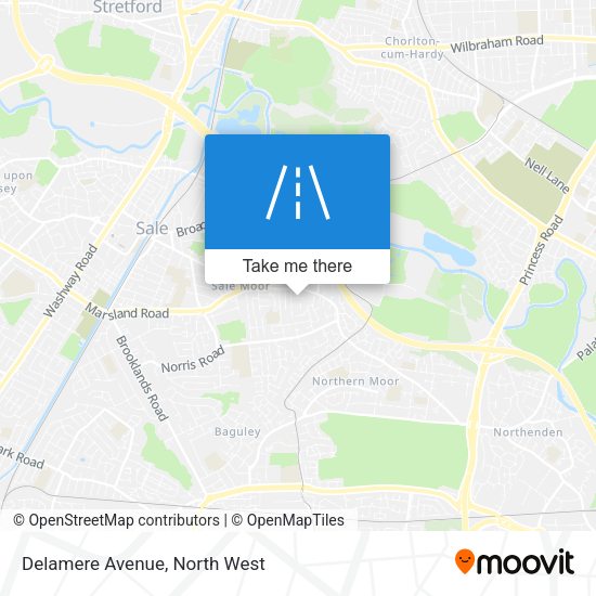 Delamere Avenue map