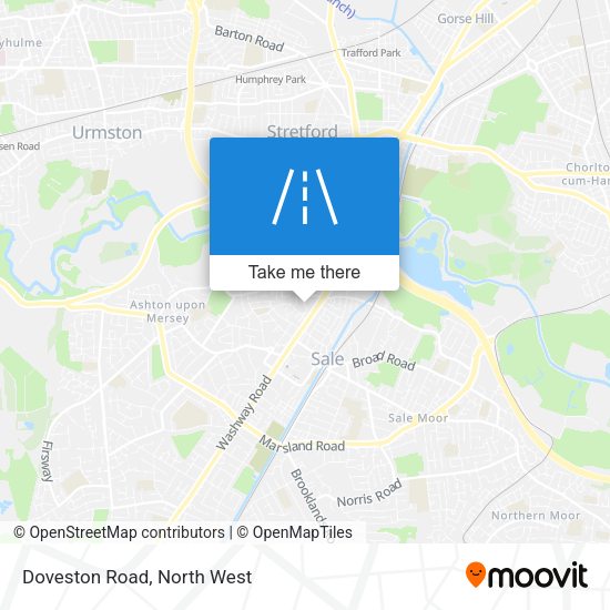 Doveston Road map