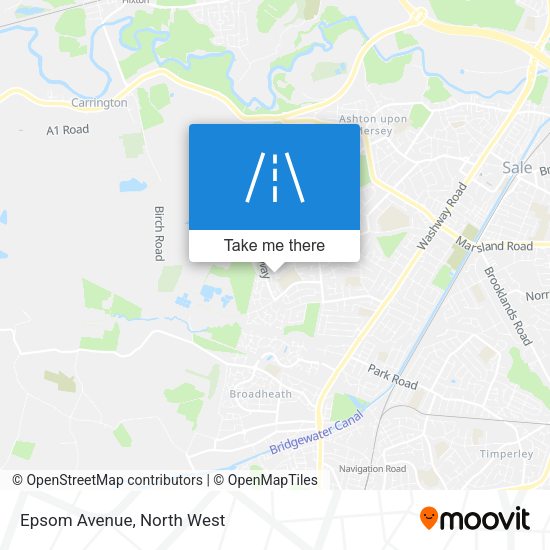 Epsom Avenue map