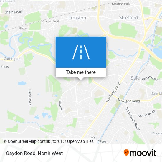 Gaydon Road map