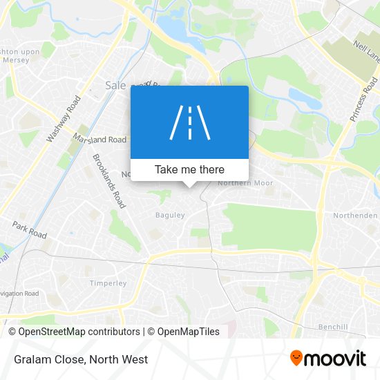 Gralam Close map