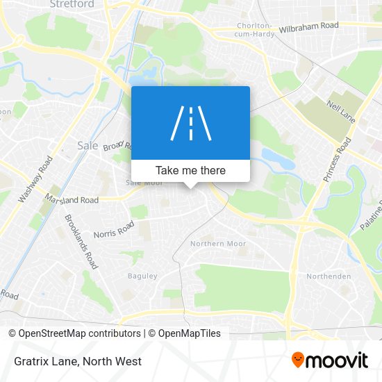 Gratrix Lane map