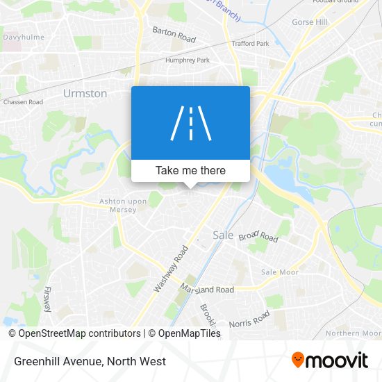Greenhill Avenue map