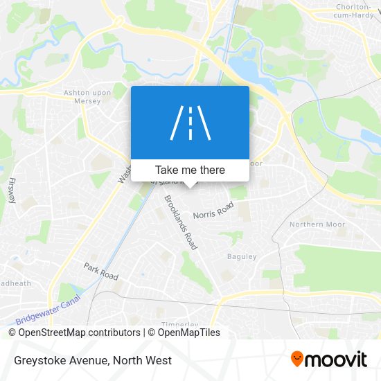 Greystoke Avenue map