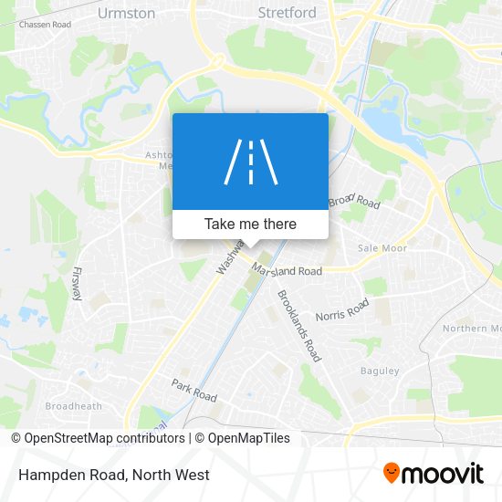 Hampden Road map