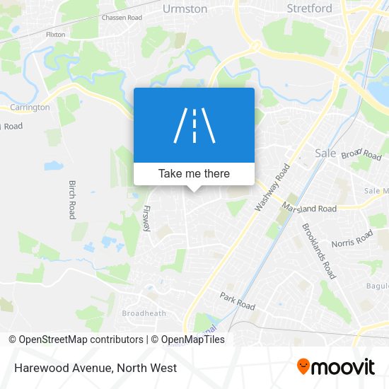 Harewood Avenue map