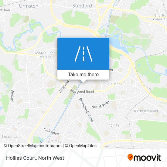 Hollies Court map
