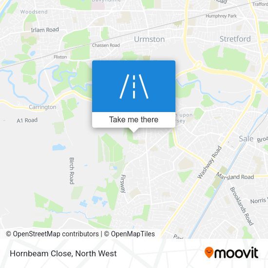 Hornbeam Close map