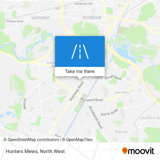 Hunters Mews map