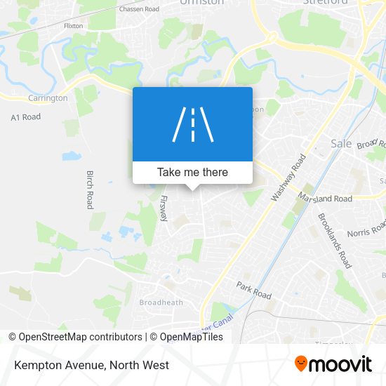 Kempton Avenue map