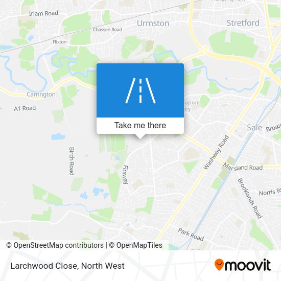 Larchwood Close map