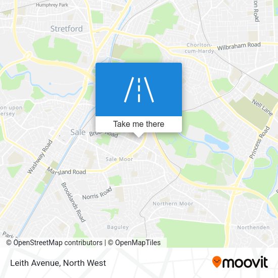 Leith Avenue map