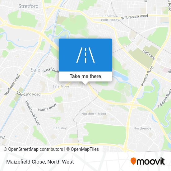 Maizefield Close map