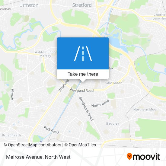 Melrose Avenue map
