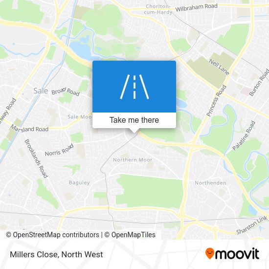 Millers Close map