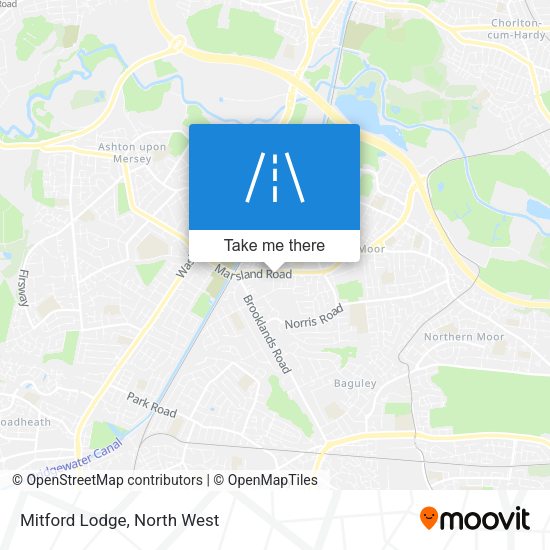 Mitford Lodge map