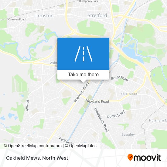 Oakfield Mews map